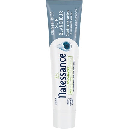 Pastă de dinți Natessance Whitening Care cu Carbon de Bambus, 75ml