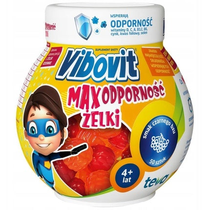 Vibovit Max Imunitate Gummies - Vitamine D, C, B12, B6, Zinc
