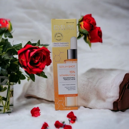 Ser iluminator, Eveline Face & Body Care, 15% Vitamina C, 30ml