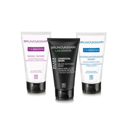 Set Mască Față Bruno Vassari - Antistress, Detoxifiantă, Hidratantă
