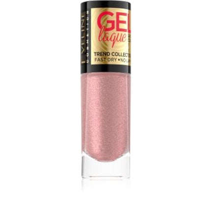 Smalt pentru unghii, Eveline Cosmetics, 7 Days Gel Laque, roz metallic, 8 ml
