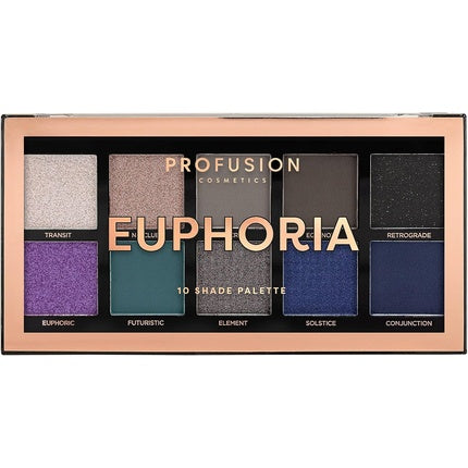 Paletă farduri ochi Profusion Cosmetics Euphoria, 105g