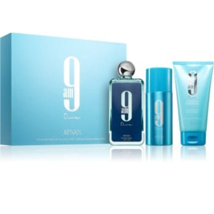 Set Parfum Afnan 9 AM Dive pentru bărbați, 100ml + 75ml + 40ml