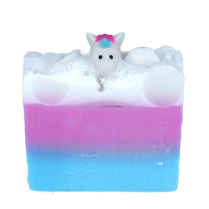 Săpun Glicerinat, Rainbows & Unicorns, Bloc Multicolor, Figurină Unicorn