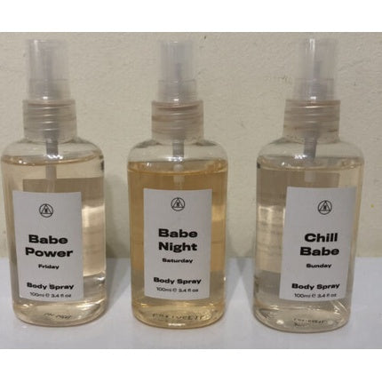 Spray de corp, Missguided, Babe Power Babe Night Chill Babe, 100ml, transparent