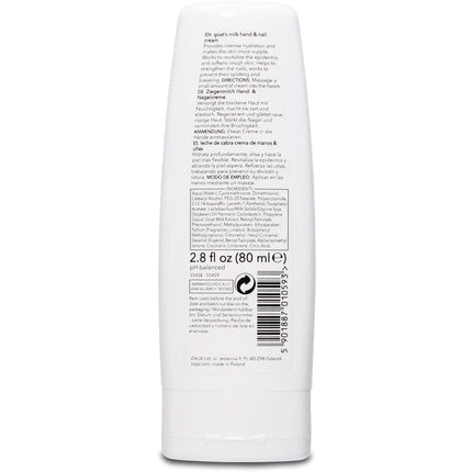 Cremă pentru mâini și unghii Ziaja cu lapte de capră, 80ml