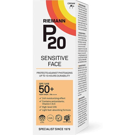 Cremă de față, P20, SPF50+, protecție UV, 50g