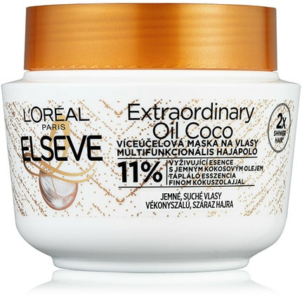 Cremă de păr, L'Oréal Paris Elseve Extraordinary Oil, ulei de cocos, 300 ml
