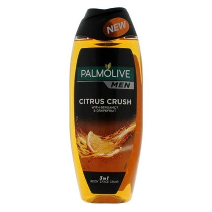 Gel de duș Palmolive Men 3-in-1 Citrus Crush, bergamotă și grapefruit, 500ml