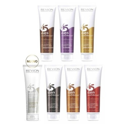Șampon și Condiționer 2 în 1, Revlon Professional, 45 Days, pentru Păr Colorat, 300 ml