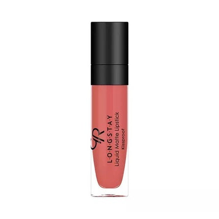 Ruj lichid mat Golden Rose Longstay Liquid Matte Lipstick 41, culoare coral, 20 ml