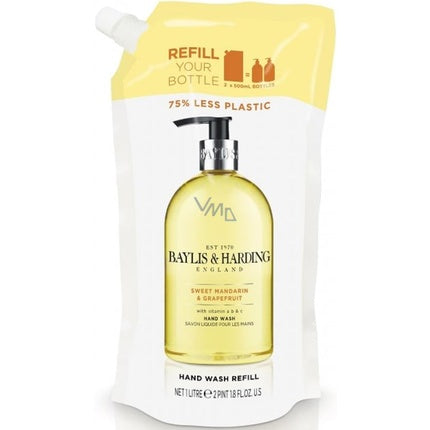 Băiș & Harding Sweet Mandarin Grapefruit Spălare Mâini 1 Litru Refill