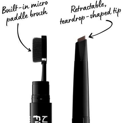 Creion pomadă sprâncene, NYX, Fill & Fluff, ciocolatiu