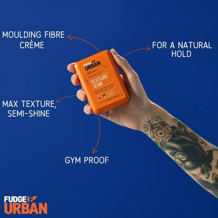 Cremă de styling, Fudge Urban, Texture Junk, portocaliu, 70 g
