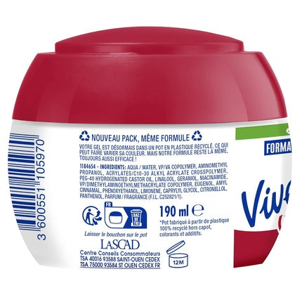 Gel fixare păr, Vivelle Dop, Extreme, roșu 190ml