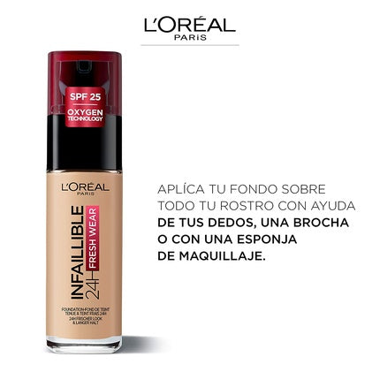 Fondant lichid L'Oréal Paris Infaillible Fresh Wear SPF 25 Sienna 30 ml