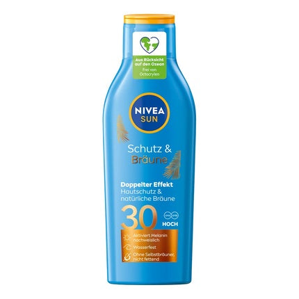Cremă de protecție solară Nivea Sun Protection &amp; Tan SPF 30, 200 ml