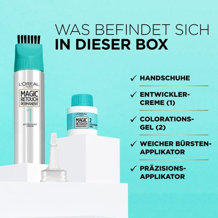 L'Oréal Paris Magic Retouch Permanent, Spray pentru Root Cover Up, Nr. 4 Maro Închis