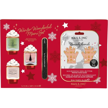 Set Manichiură Nails Inc Winter, roșu, 320g