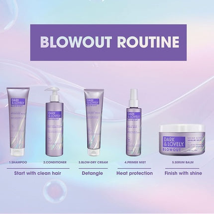 Serum de păr SoftSheen-Carson Dark & Lovely Blowout Anti-Frizz cu ulei de ricin, 34 fl oz