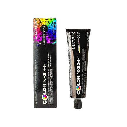 Cremă vopsea păr Matrix Color Insider 6GV/6.32, 60ml, cutie neagră cu imprimeu colorat