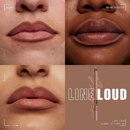 Creion contur buze, NYX, Line Loud, nude