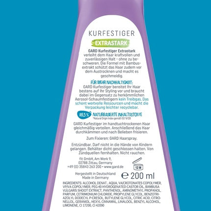 Spray fixativ, Gard, Extra Strong, mov
