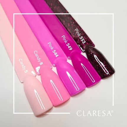Lac de unghii UV Claresa, 5ml, set 8 bucăți