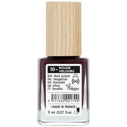 Vernis de unghii Sobio Etic, Nail 10 Red Velvet, roșu închis, 11 ml