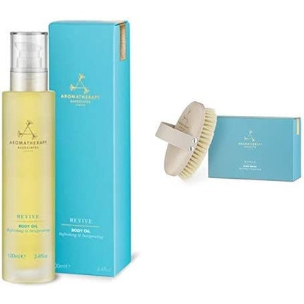 Set Cadou Corp Aromatherapy Associates Revive, Ulei și Perie, 100ml + 1 bucată