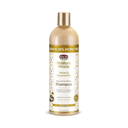 Șampon African Pride Moisture Miracle pentru Bucle și Ondulații Naturale, 498g