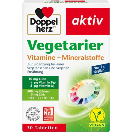 Doppelherz Tablete Vegetariene cu Vitamine și Minerale - 30 bucăți