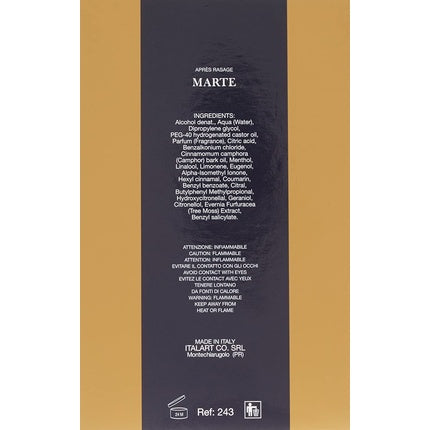 Aftershave Battistoni Marte, 125ml, transparent