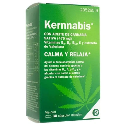 Kernnabis, 30 Capsule, ulei de cânepă, vitamine B și E