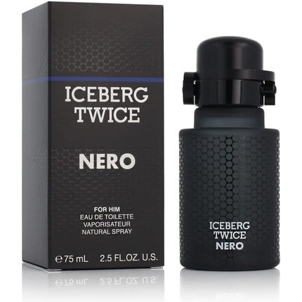 Apa de toaleta, Iceberg, Twice Nero, pentru El, 75ml