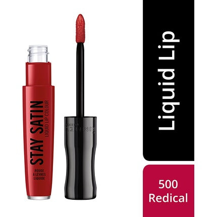 Ruj lichid, Rimmel, Stay Satin, roșu