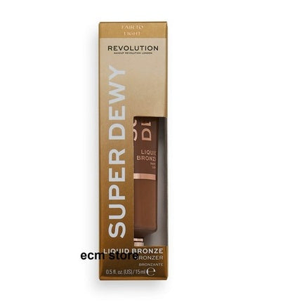 Makeup Revolution Super Dewy Liquid Bronzer Fair To Light, bronzer lichid cu finisaj dewy, 15ml