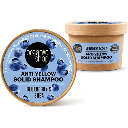 Șampon solid, Organic Shop, 60g, efect anti-galben