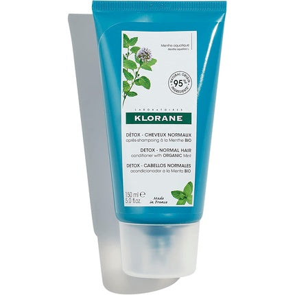 Balsam detoxifiant, Klorane, mentă organică, 150 ml