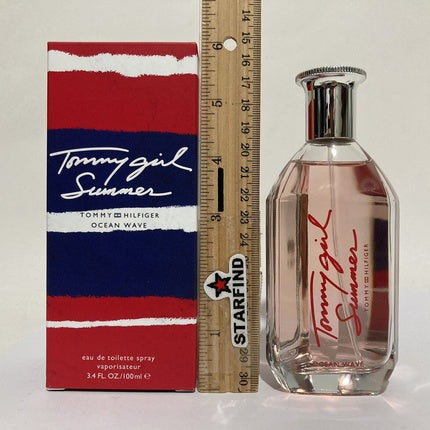 Parfum Tommy Hilfiger Tommy Girl Summer Ocean Wave, 100 ml, sticlă transparentă cu lichid roz
