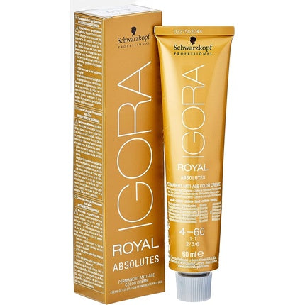 Vopsea de par, Schwarzkopf Igora Royal Absolutes, Saten Mediu Natural, 60ml