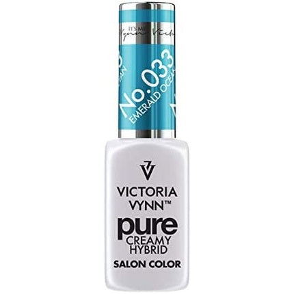 Lac de unghii Victoria Vynn Pure Creamy Hybrid No. 033 Emerald Ocean, culoare verde ocean