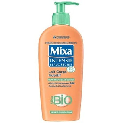 Mixa Intensive Dry Skin Body Milk, Nutrient Certified Organic Nourishing Body Milk, 280g