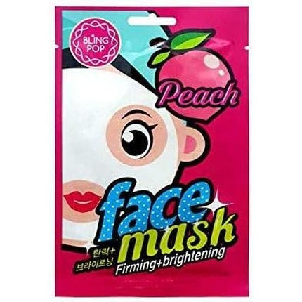 Bling Pop Peach Facial Mask, Mască facială, Firming + Illuminating