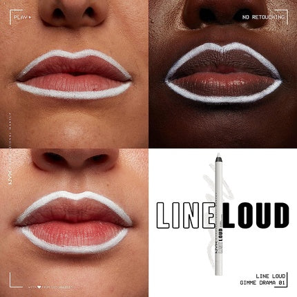 Creion contur buze, NYX, Line Loud Lip Liner, Gimme Drama