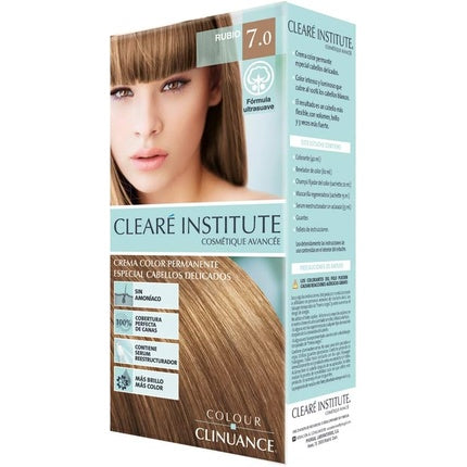 Vopsea păr, Clearé Institute, blond 7.0, fără amoniac
