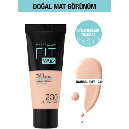 Fond de ten, Maybelline New York, Fit Me Matte & Poreless, 30ml