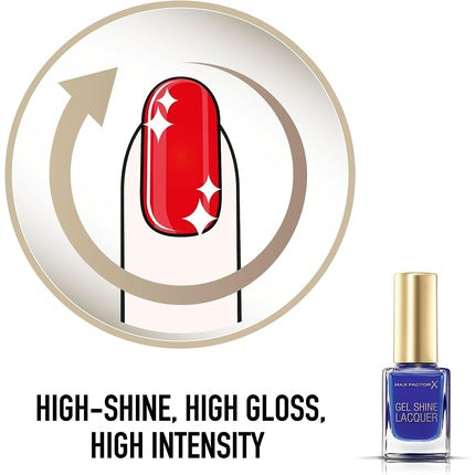 Ojă, Max Factor, Gel Shine, albastru cobalt, 11ml