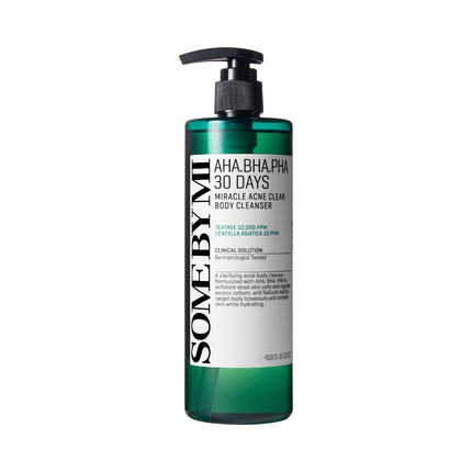 Gel de duș Some By Mi AHA BHA PHA 30 Days Miracle Acne Clear Body Cleanser 400 ml