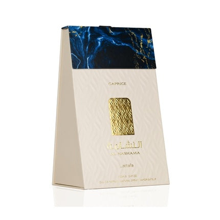 Parfum Unisex, Lattafa, Al Nashama Caprice, albastru-auriu